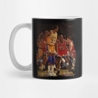 Magic Johnson vs Michael Jordan, NBA Finals Mug